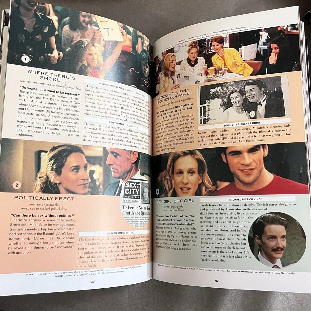 Pocket Books Women Sex and the City Kiss and Tell Paper OS Y2K Pop Culture Book